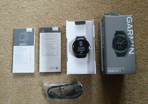 מוצרי ספורט טכנולוגית ספורט  Garmin Vivoactive 3 Black/Slate - GPS Multi Sport Smartwatch - Brand New Boxed