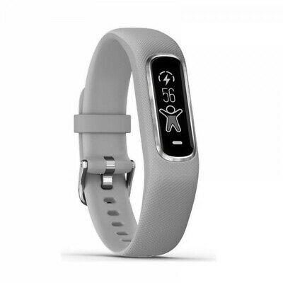 מוצרי ספורט טכנולוגית ספורט  Garmin vivosmart 4 Gray and Silver Small/Medium Fitness Tracker 010-01995-02
